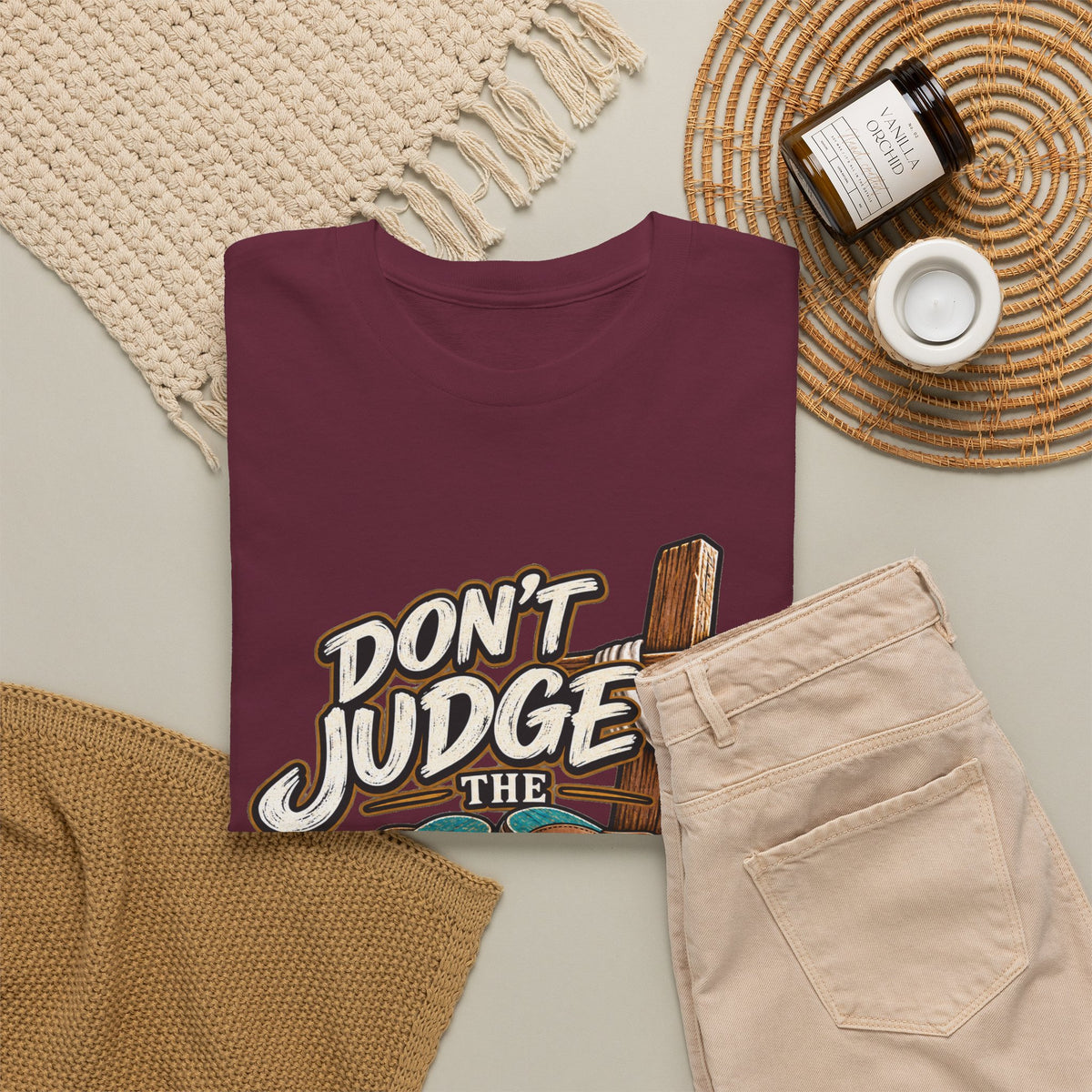 Christian Flip-Flop T-Shirt — "Don't Judge the Flip-Flops" Faith Graphic Tee