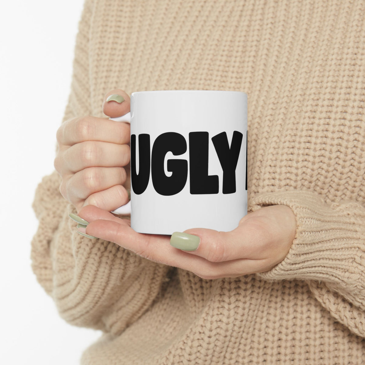 Ugly Mug Ceramic Coffee Cup – Funny Bold Text 11oz & 15oz