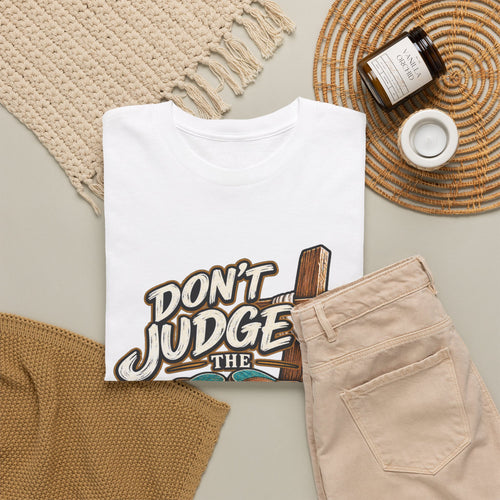Christian Flip-Flop T-Shirt — "Don't Judge the Flip-Flops" Faith Graphic Tee