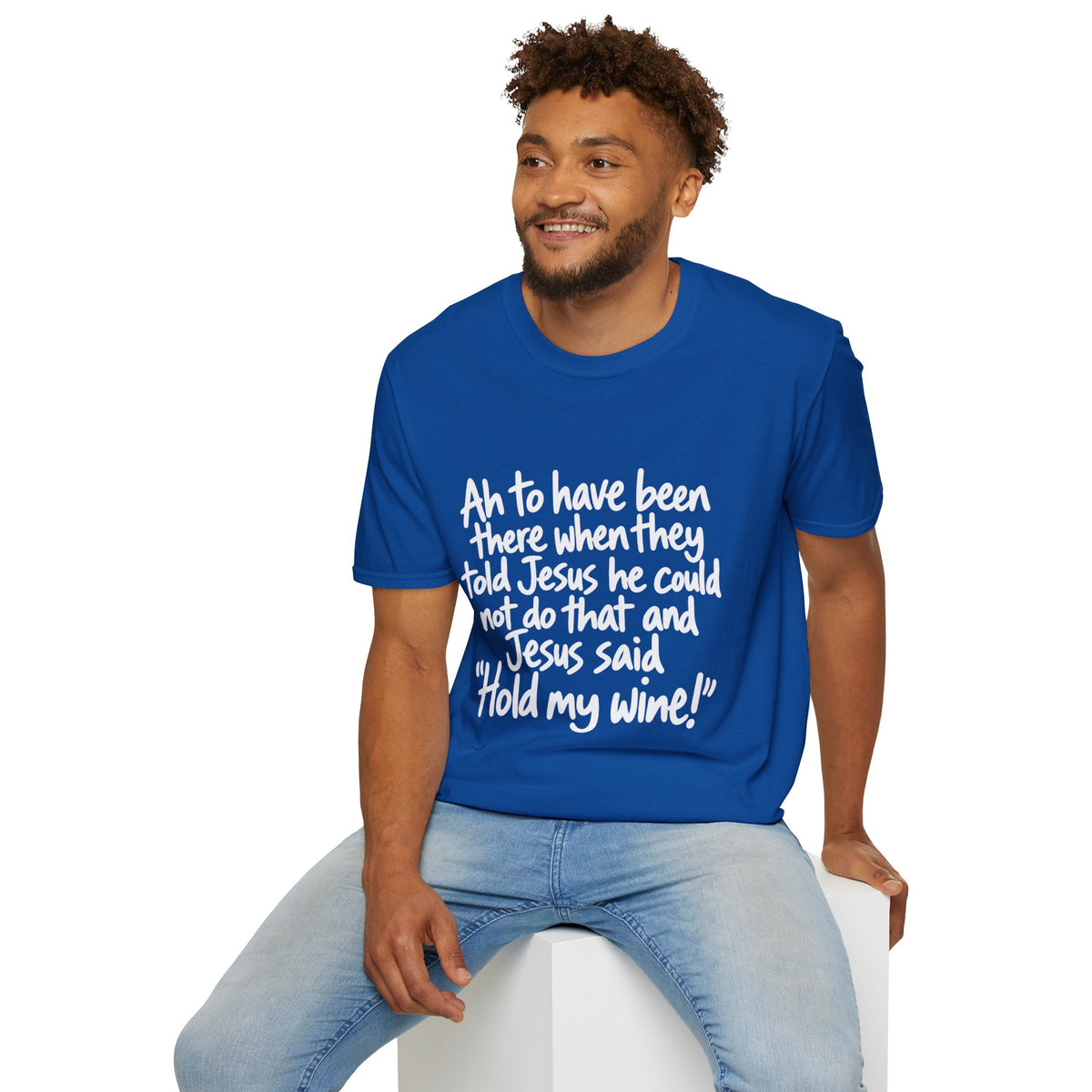 Christian Humor T-Shirt — "Hold My Wine" Funny Faith Tee
