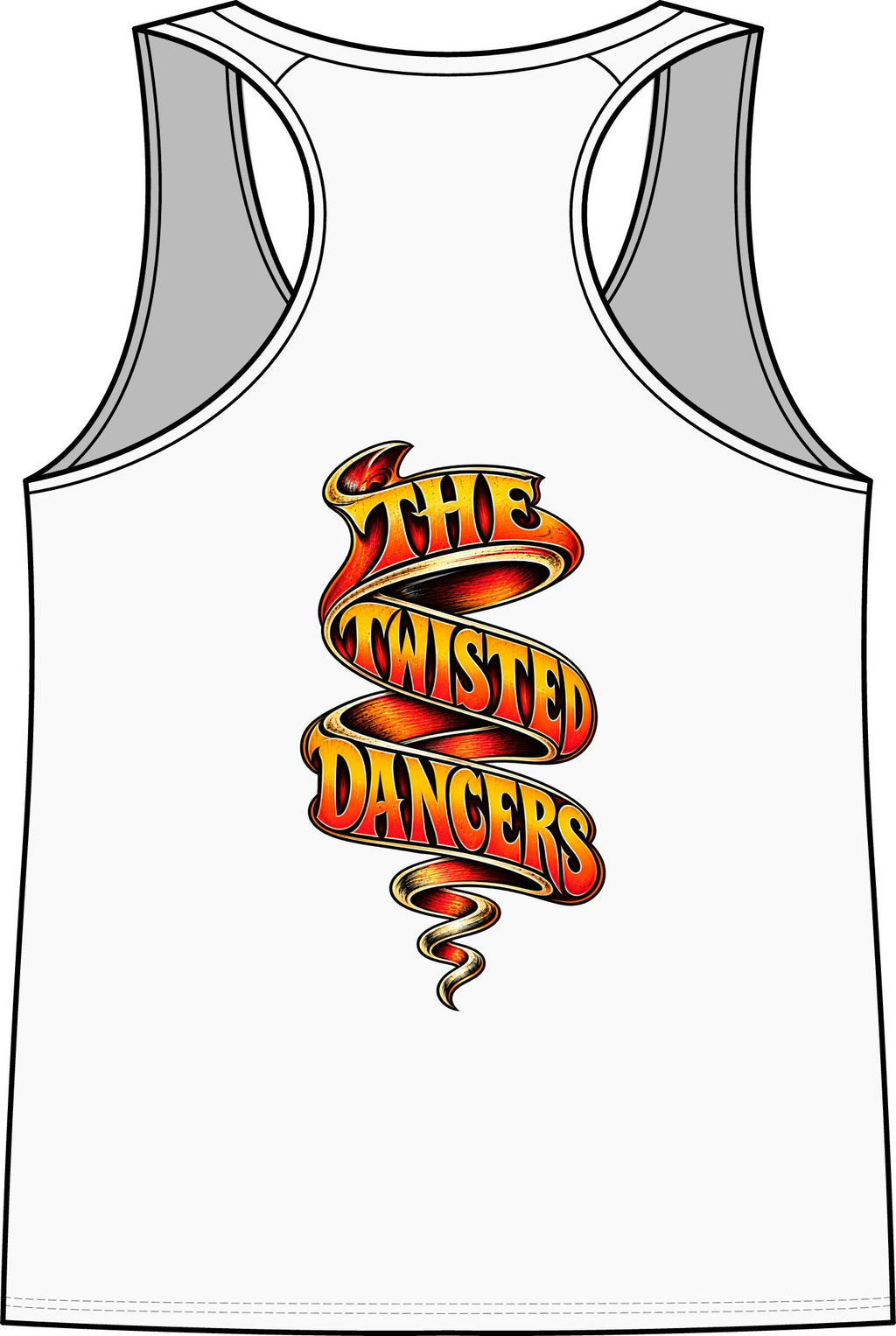 Twisted Round Racing Logo Tank Top — Women's Racerback Logo Tank