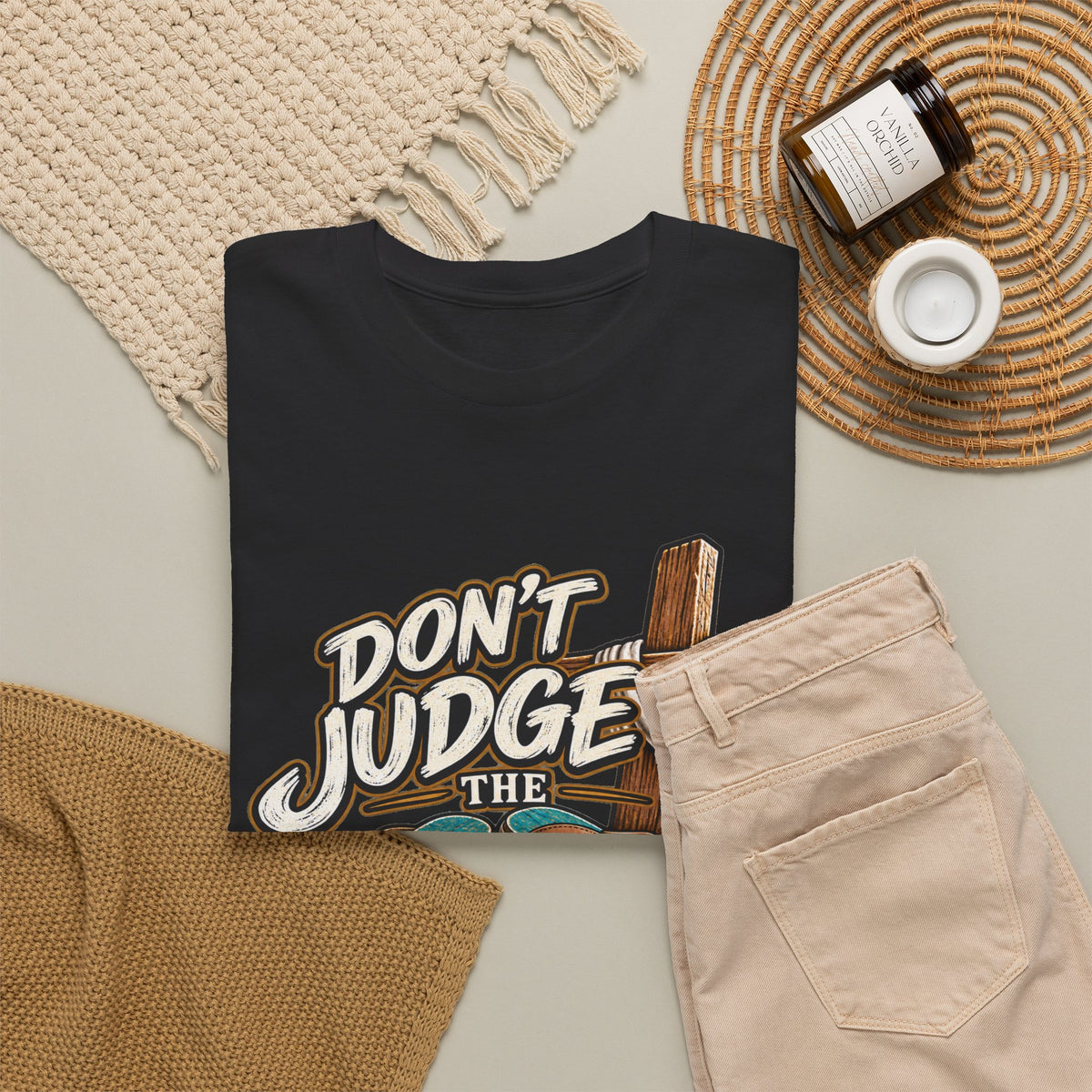 Christian Flip-Flop T-Shirt — "Don't Judge the Flip-Flops" Faith Graphic Tee